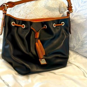 Dooney & Bourke black leather hobo bag NWOT